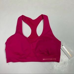 Skechers, Intimates & Sleepwear, Skechers Hot Purple Seamless 4way  Stretch Super Soft Tagless Sports Bra Size Xl